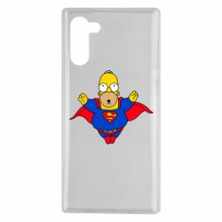 Чехол для Samsung Note 10 Simpson superman - PrintSalon