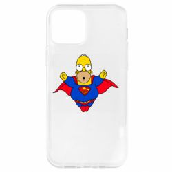 Чехол для iPhone 12 Pro Simpson superman - PrintSalon