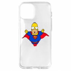 Чехол для iPhone 12 mini Simpson superman - PrintSalon