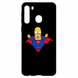 Чехол для Samsung A21 Simpson superman - PrintSalon