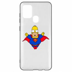 Чехол для Samsung A21s Simpson superman - PrintSalon