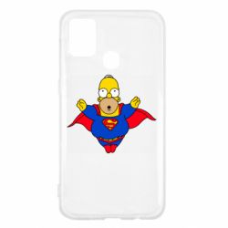 Чехол для Samsung M31 Simpson superman - PrintSalon