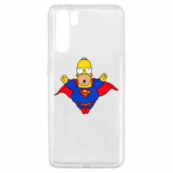 Чехол для Oppo A91/Reno3 Simpson superman - PrintSalon