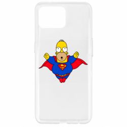 Чехол для Oppo Reno 4 Lite Simpson superman - PrintSalon