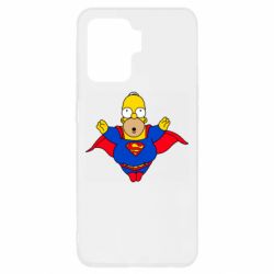 Чехол для Oppo Reno 5 Lite Simpson superman - PrintSalon