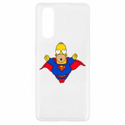 Чехол для Oppo Find X2 Simpson superman - PrintSalon