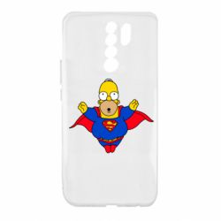 Чехол для Xiaomi Redmi 9 Simpson superman - PrintSalon