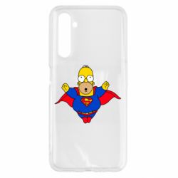 Чехол для Realme 6 Simpson superman - PrintSalon