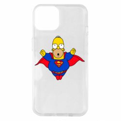 Чехол для iPhone 14 Simpson superman - PrintSalon
