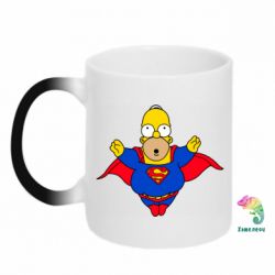 Чашка-хамелеон Simpson superman - PrintSalon
