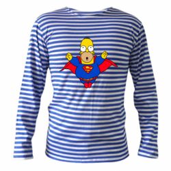 Тельняшка с длинным рукавом Simpson superman - PrintSalon