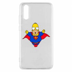 Чехол для Huawei P20 Simpson superman - PrintSalon