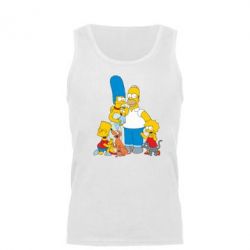 Мужская майка Simpsons Family - PrintSalon