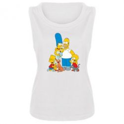 Женская майка Simpsons Family - PrintSalon