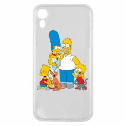 Чехол для iPhone XR Simpsons Family - PrintSalon
