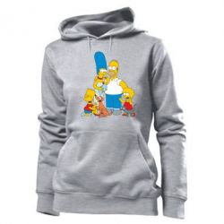 Женское худи Simpsons Family - PrintSalon