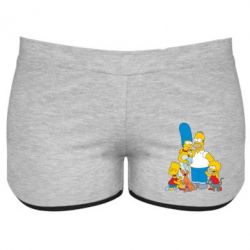 Женские шорты Simpsons Family - PrintSalon