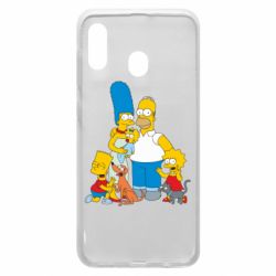 Чехол для Samsung A30 Simpsons Family - PrintSalon