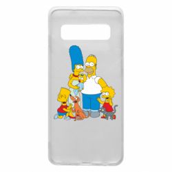 Чехол для Samsung S10 Simpsons Family