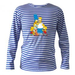 Тельняшка с длинным рукавом Simpsons Family - PrintSalon