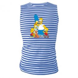 Майка-тельняшка Simpsons Family - PrintSalon