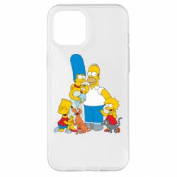 Чехол для iPhone 12 Pro Max Simpsons Family - PrintSalon