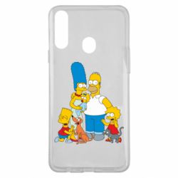Чехол для Samsung A20s Simpsons Family - PrintSalon