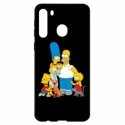 Чехол для Samsung A21 Simpsons Family - PrintSalon