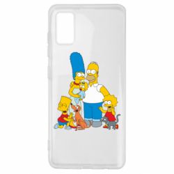Чехол для Samsung A41 Simpsons Family-PrintSalon Чехол для Samsung A41 Simpsons Family