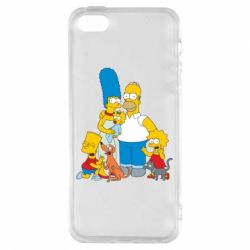 Чехол для iPhone5/5S/SE Simpsons Family - PrintSalon