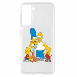 Чехол для Samsung S21 Simpsons Family
