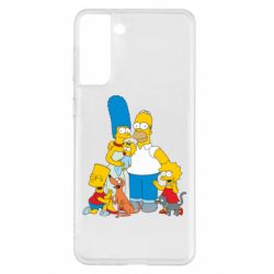 Чехол для Samsung S21+ Simpsons Family - PrintSalon