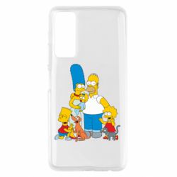 Чехол для Huawei P Smart 2021 Simpsons Family
