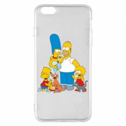 Чехол для iPhone 6 Plus/6S Plus Simpsons Family - PrintSalon