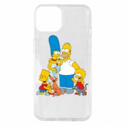 Чехол для iPhone 14 Simpsons Family - PrintSalon