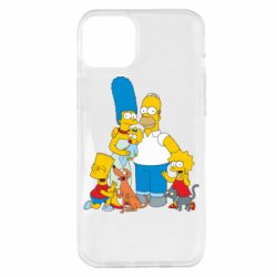 Чехол для iPhone 14 Plus Simpsons Family - PrintSalon