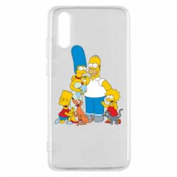 Чехол для Huawei P20 Simpsons Family - PrintSalon
