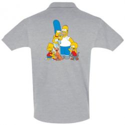 Мужское поло Simpsons Family - PrintSalon