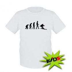 Детская футболка Ski evolution - PrintSalon