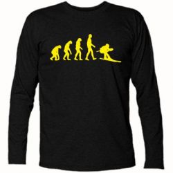 Футболка с длинным рукавом Ski evolution - PrintSalon