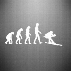 Наклейка Ski evolution - PrintSalon