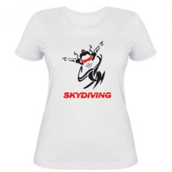 Женская футболка Skidiving - PrintSalon