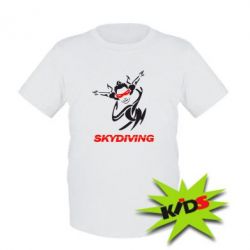 Детская футболка Skidiving - PrintSalon