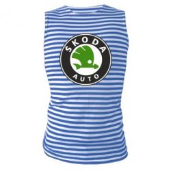 Майка-тельняшка Skoda Auto - PrintSalon