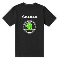 Мужская футболка премиум Skoda Bird - PrintSalon