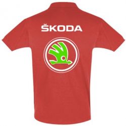 Мужское поло Skoda Bird - PrintSalon