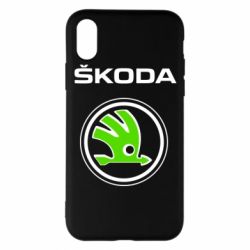 Чехол для iPhone X/Xs Skoda Bird - PrintSalon