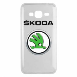 Чехол для Samsung J3 2016 Skoda Logo 3D