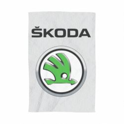 Полотенце с принтом Skoda Logo 3D - PrintSalon