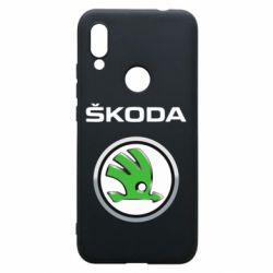 Чехол для Xiaomi Redmi 7 Skoda Logo 3D - PrintSalon